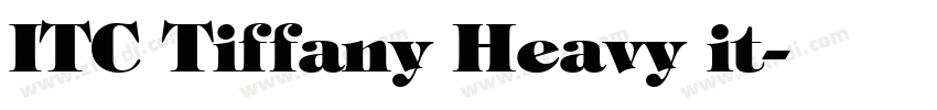 ITC Tiffany Heavy it字体转换